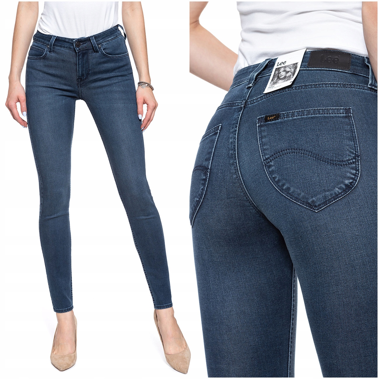 

Lee Jodee Damskie Spodnie Jeansowe Rurki W26 L31