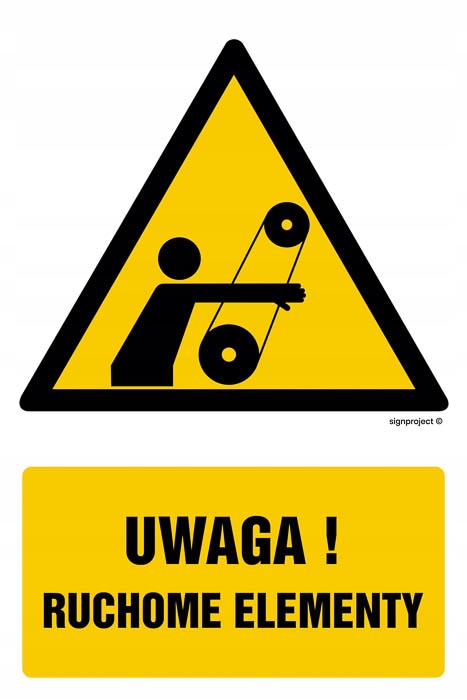 Uwaga! Ruchome elementy GF060BKFN