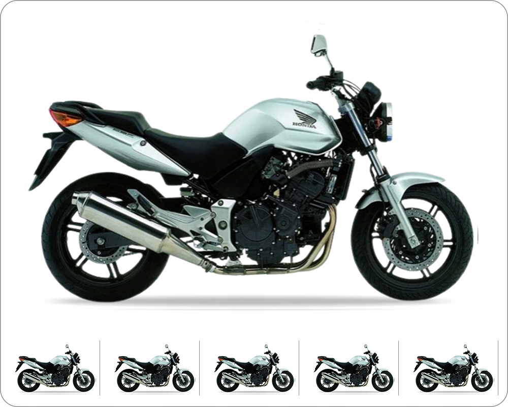 Samolepky Na Motocykl Juula Pro Honda Cbf 600 N 2004-2006 Stříbrné NH411