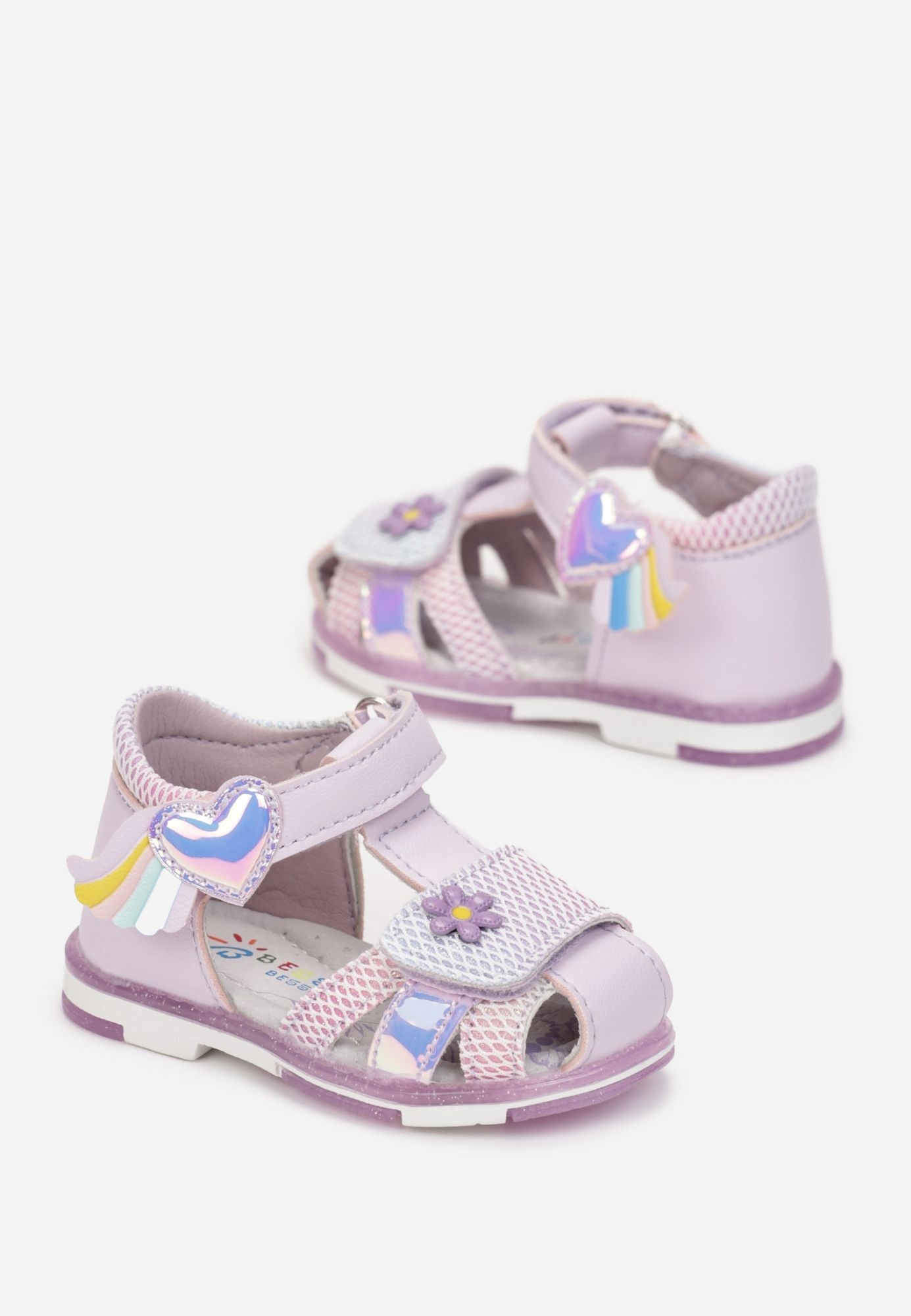 

Born2Be Fioletowe Sandały 20 Ekoskóra Casual