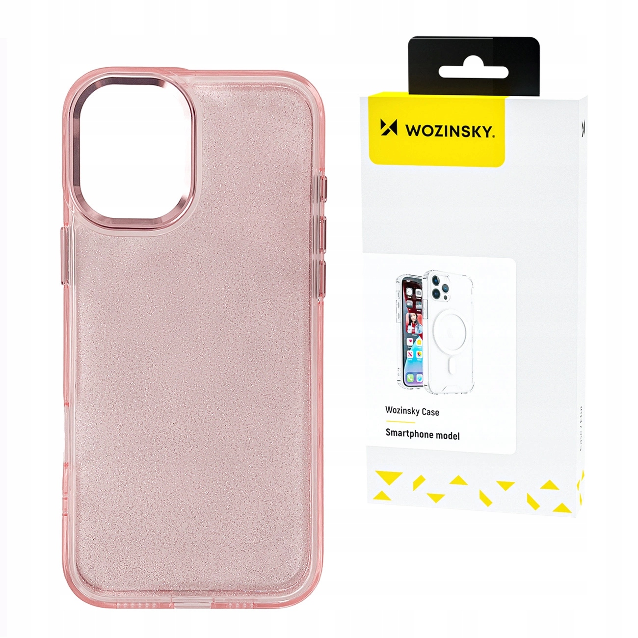 Etui Wozinsky Glitter Case na Samsung Galaxy S25+ różowe z brokatem