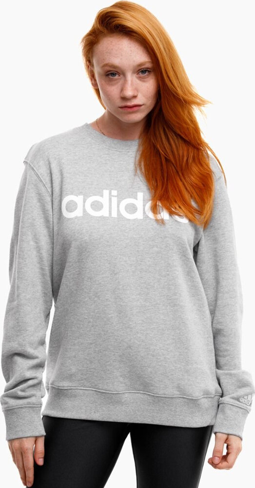 Mikina Adidas Essentials Linear French Terry Šedá IC6880 velikost Xs