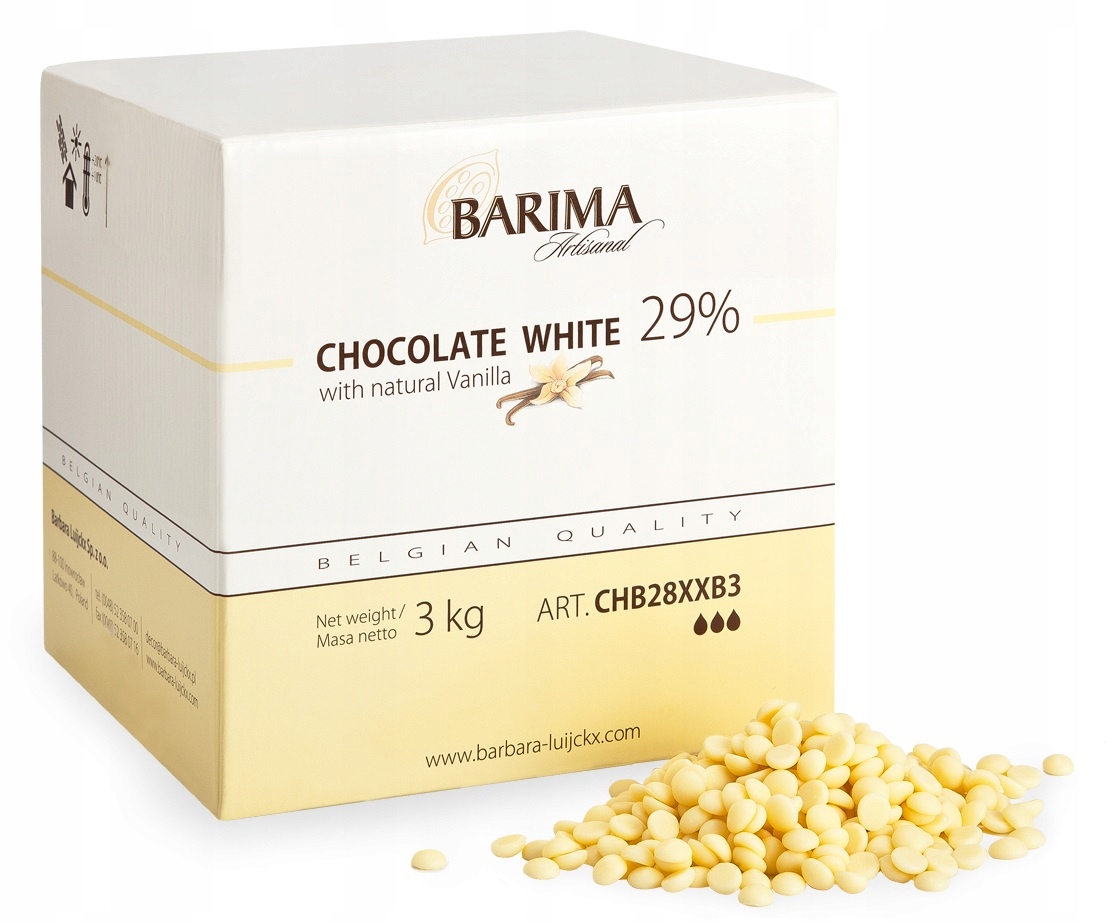 Czekolada biała 29% CHB28XXB3 op. 3 kg Barima