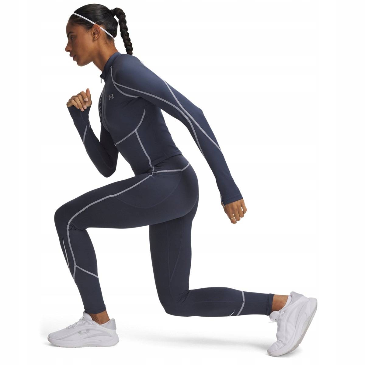 Damskie legginsy treningowe Under Armour Ua ColdGear Elite Legging Denim L