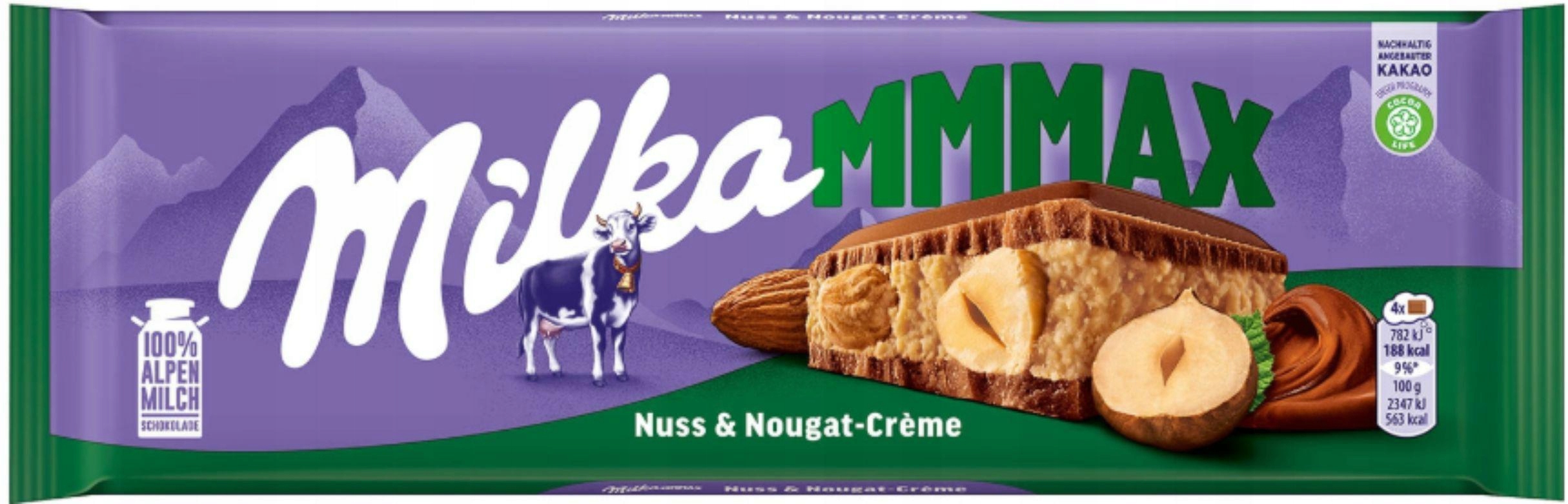 7 Sztuk Milka Czekolada 300G Mmmax Nuss & Nougat Creme