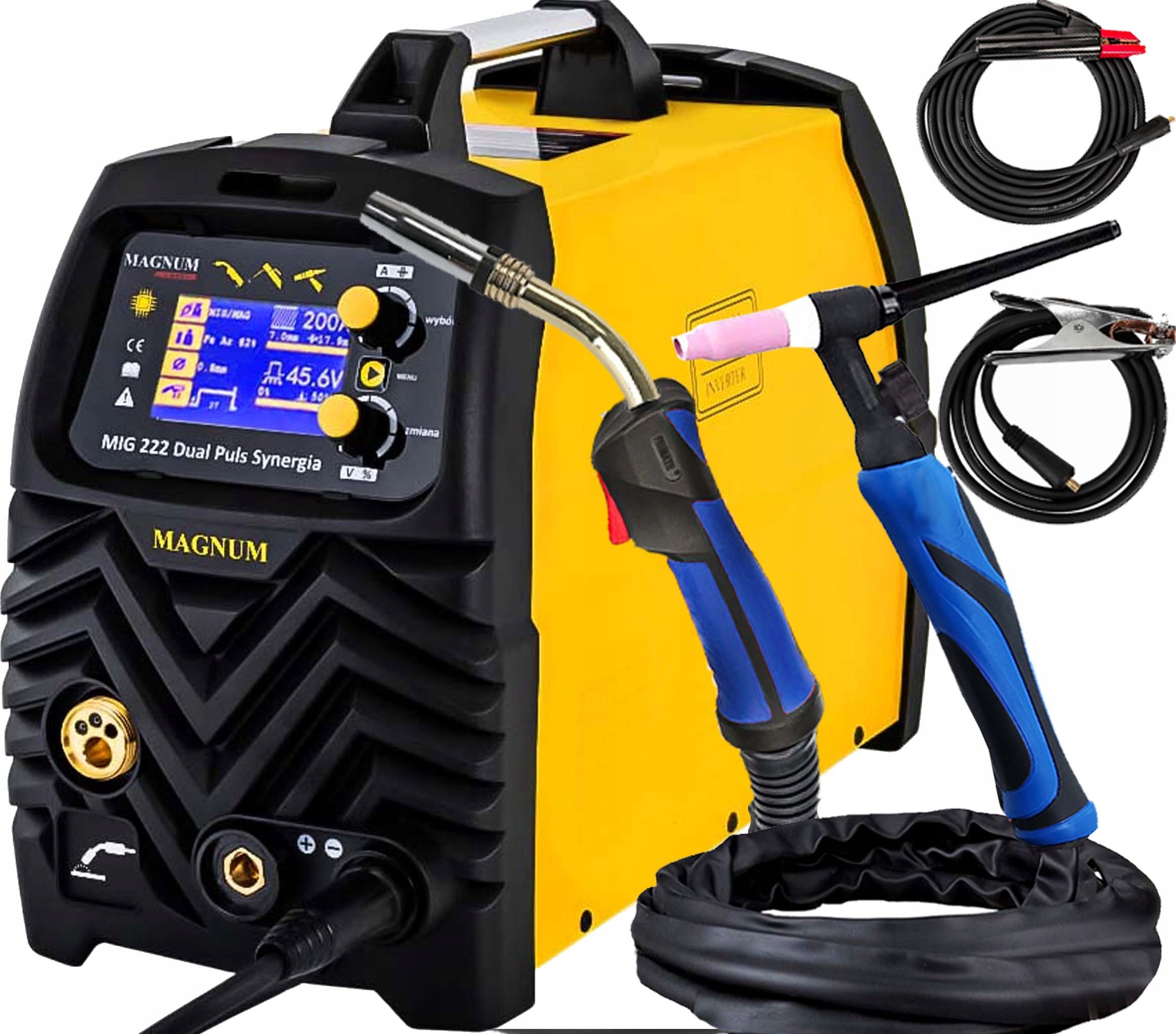 Svařovací Stroj Magnum Mig 222 Dual Puls Synergie LCD Tig