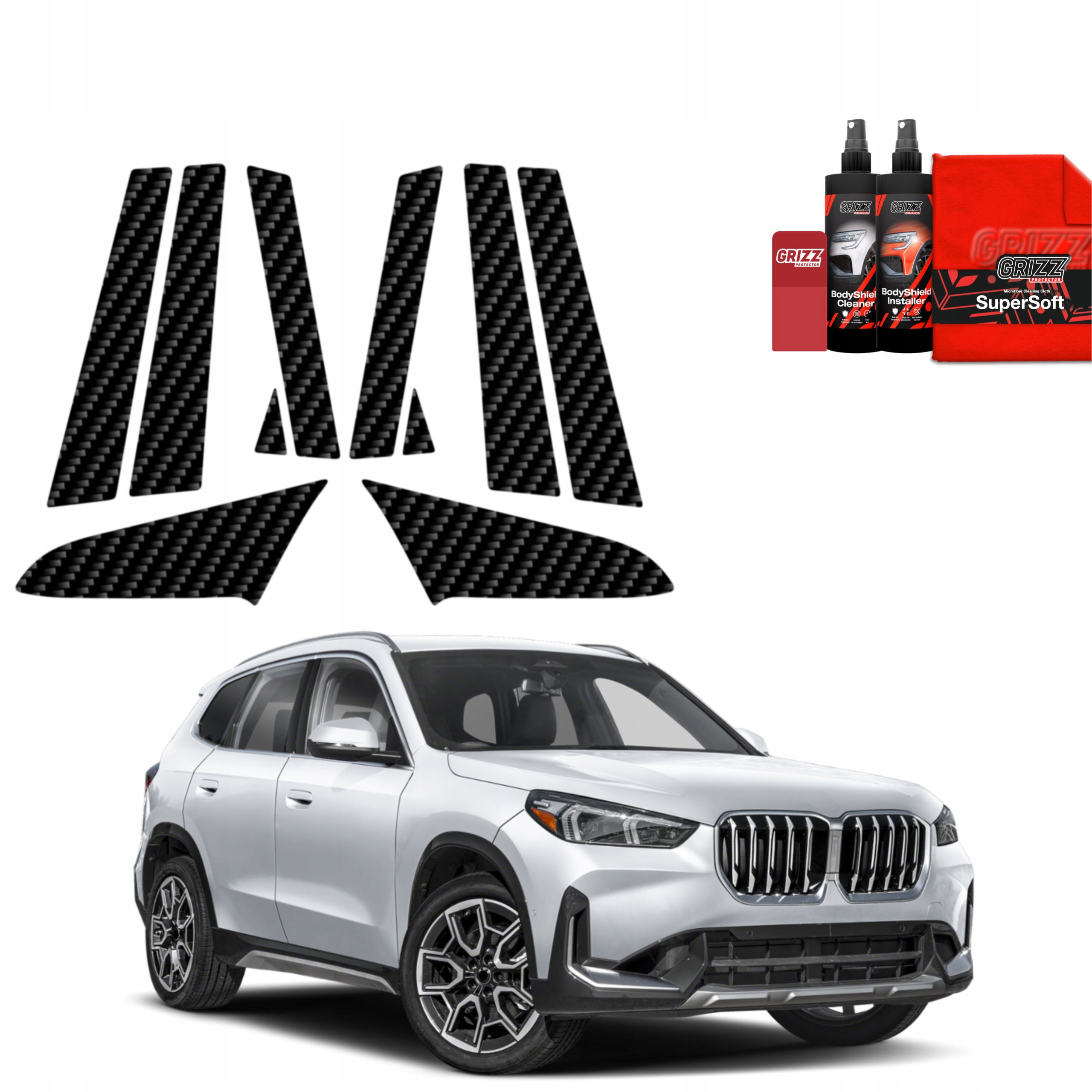 10v1 Fólie na sloupky pro Bmw X1 (2023-2025)