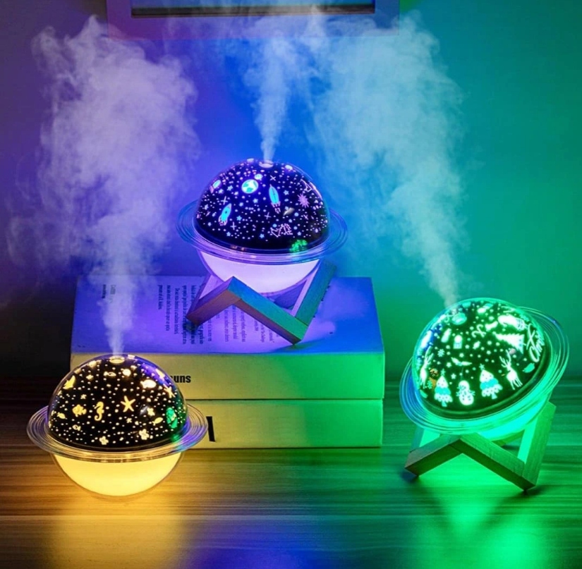 NAWILŻACZ POWIETRZA LAMPKA NOCNA PROJEKTOR KOSMOS Model kosmos