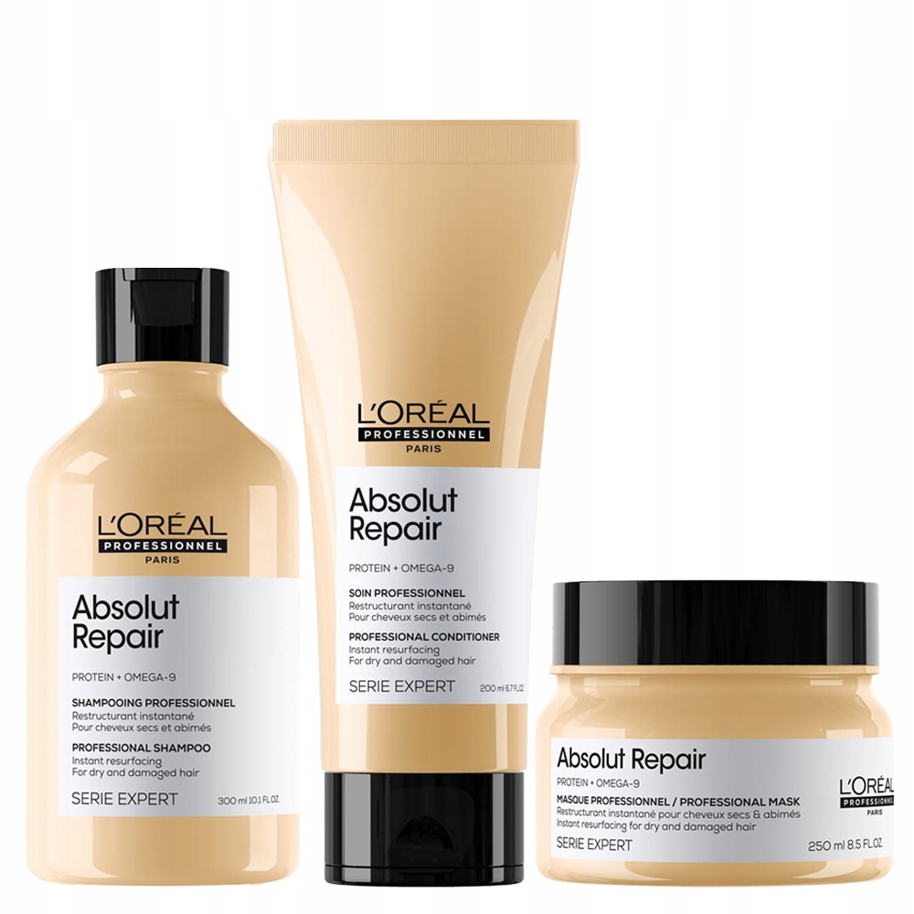 LOreal Absolut Repair Gold szampon odżywka maska