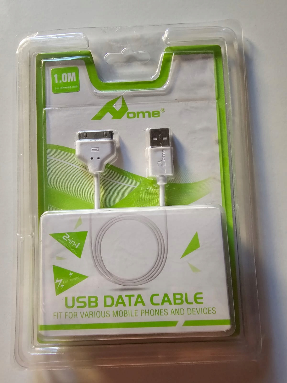 Kabel USB - iPhone iPad 1 metr 2-w1