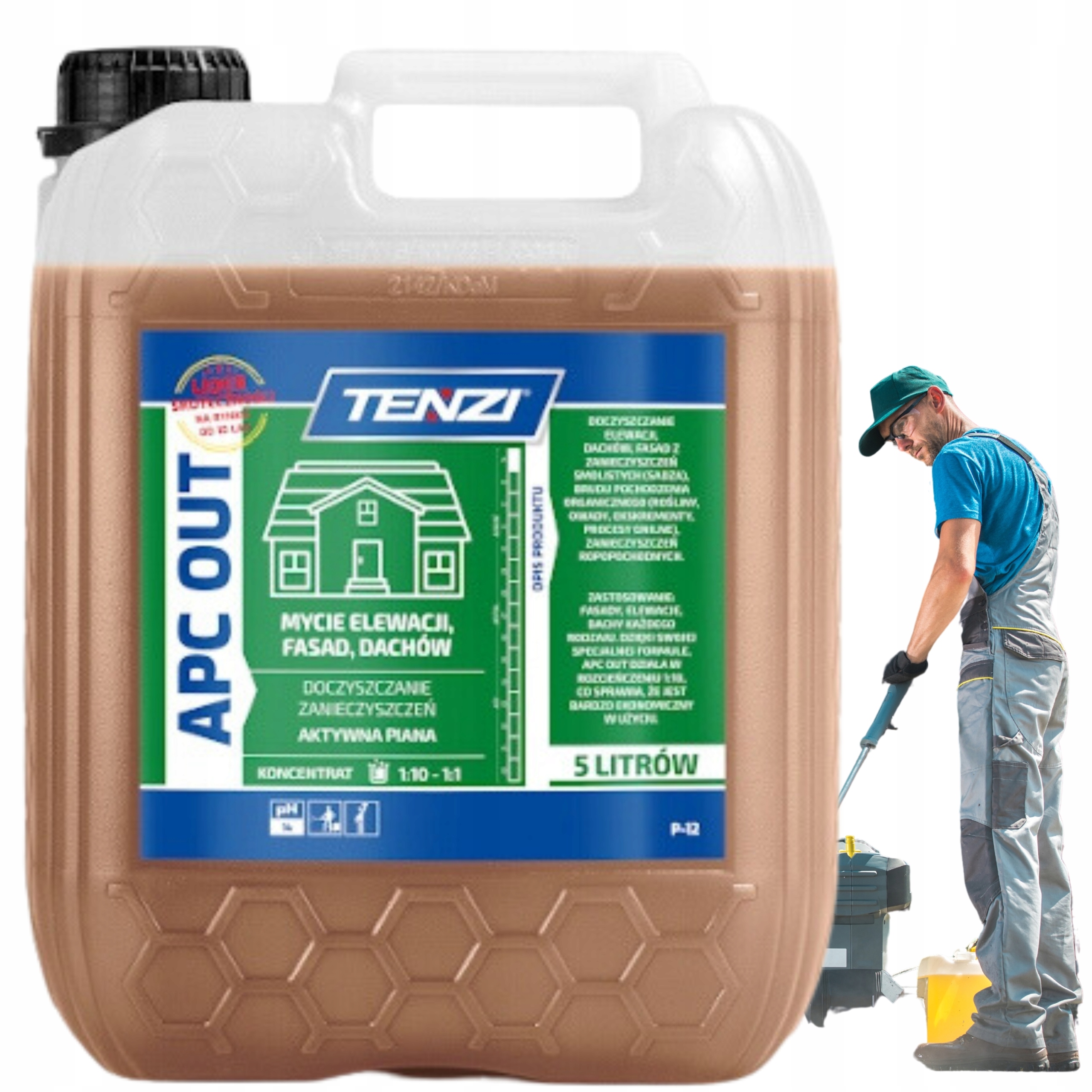 Levně Tenzi Apc Out Čisticí Prostředek Na Čištění Fasádních Střech Fasád 5 L
