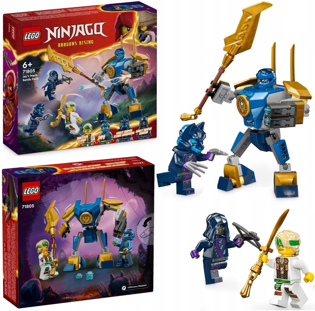 LEGO NINJAGO 71805 PAKIET BOJOWY ROBOTA JAYA + KATALOG LEGO W WERSJI PDF