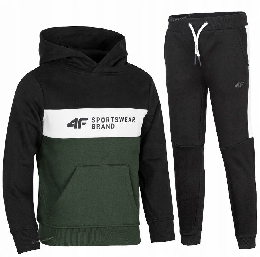 

4F Chłopięcy Dres Komplet Bluza Spodnie 146