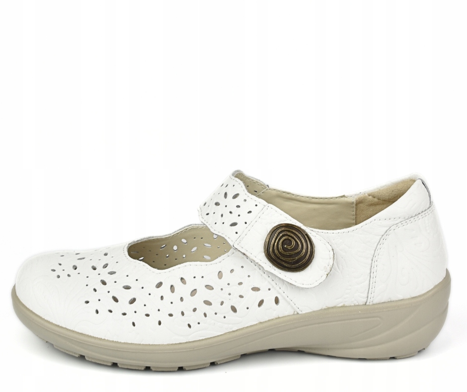 Dámské polobotky G Comfort 9528 lícová kůže komfort tuhost H bílá vel.41