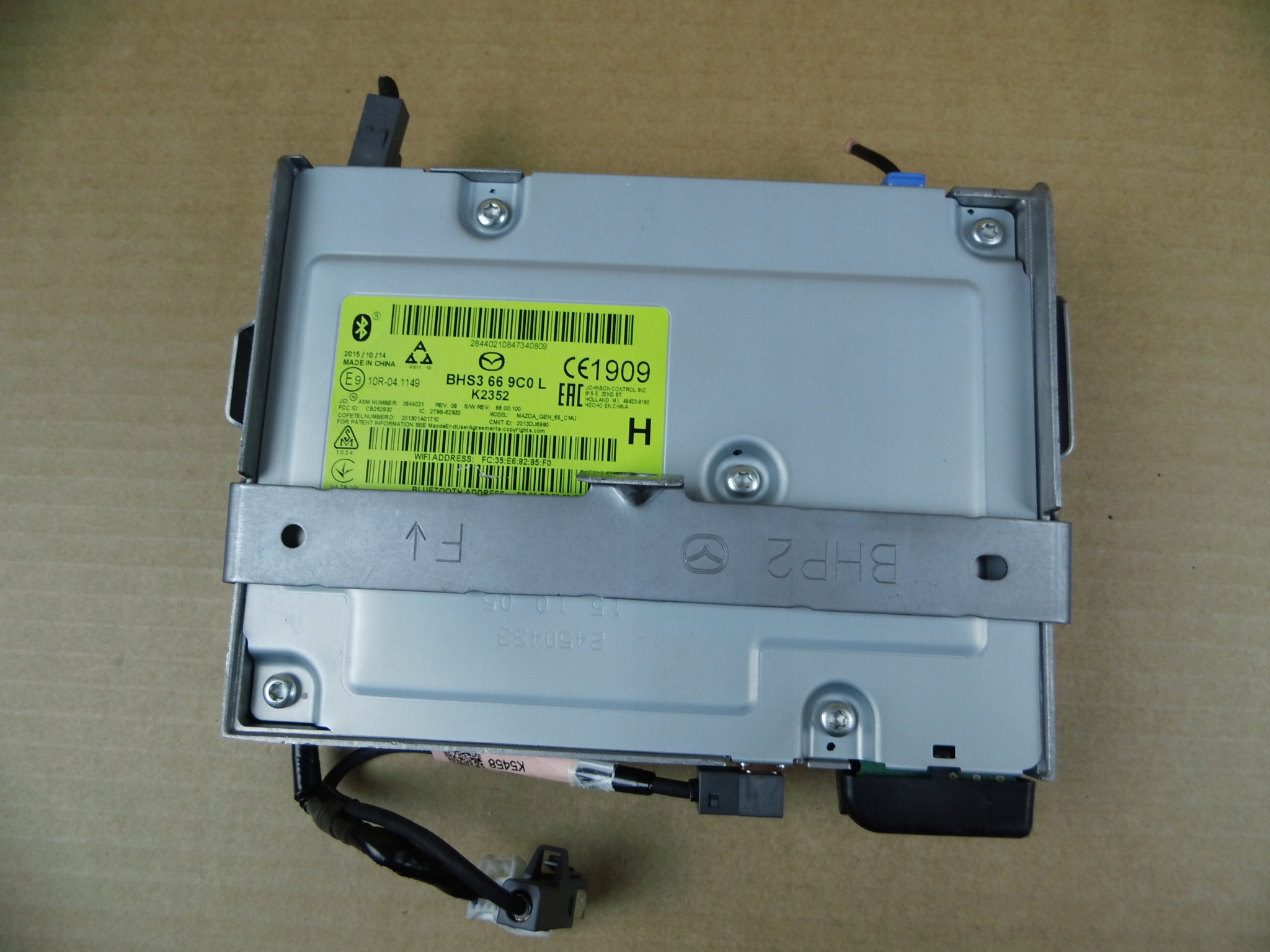 Mazda 3 BM 2013-2017 module control unit navigation devices BHS3 66 9C0 L