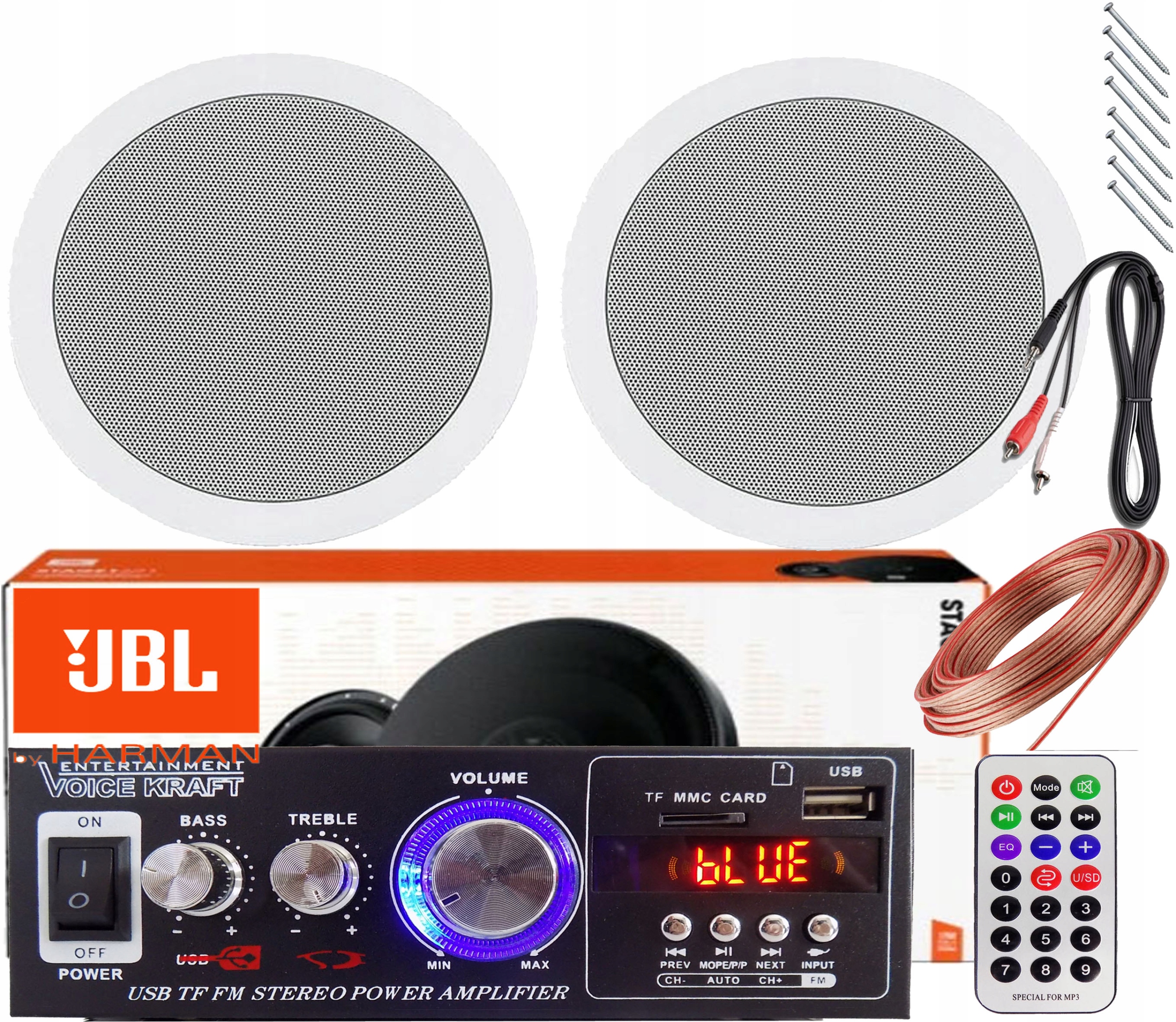 Głośniki Sufitowe Jbl Radio Bluetooth Usb Zestaw