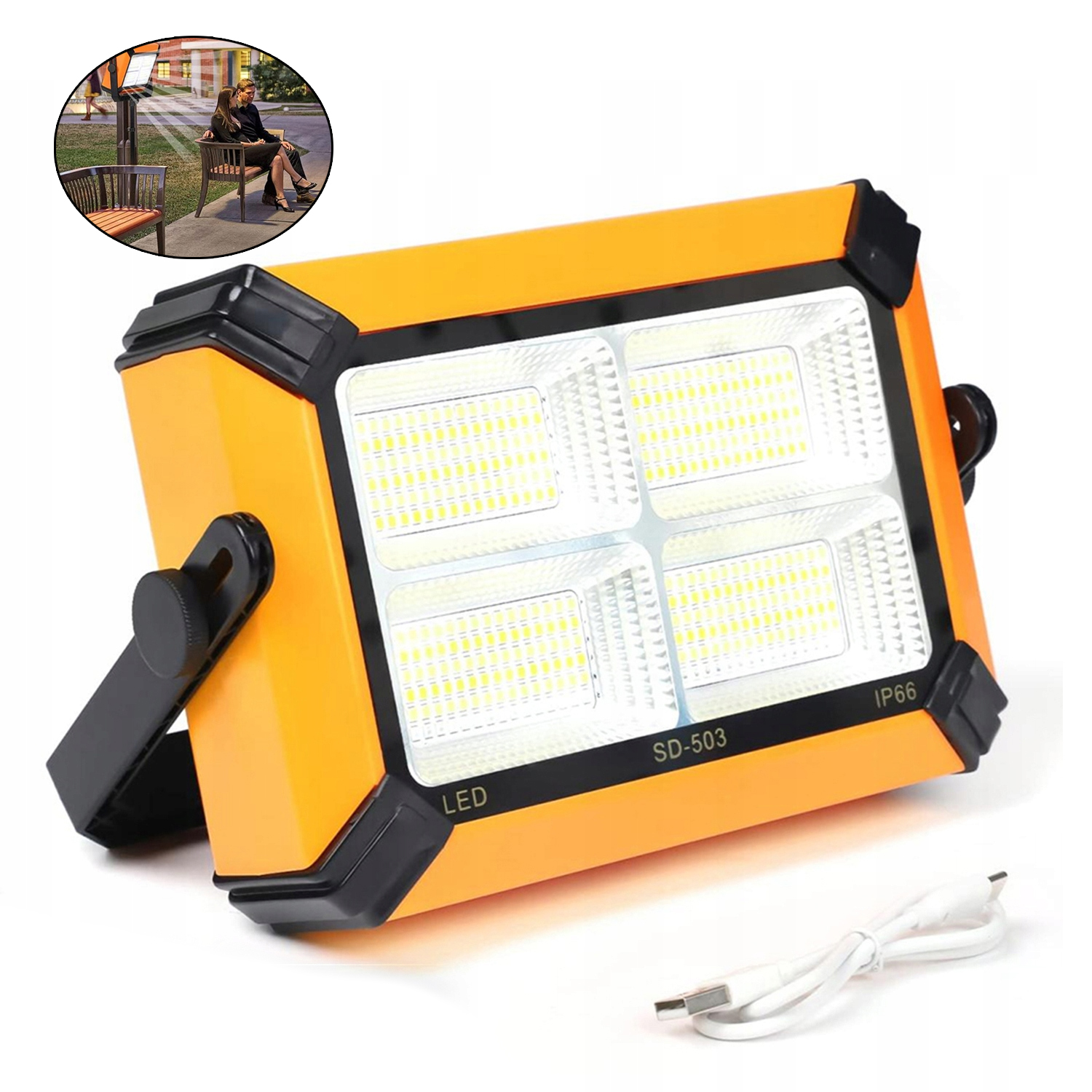 Turistická Led lampa solární lampa bivakovací lampa akumulátor kempování
