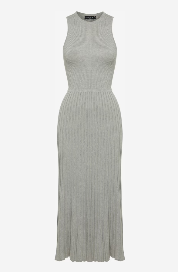 Willa Šaty z úpletu 'lyric Dress' v šedé barvě 42