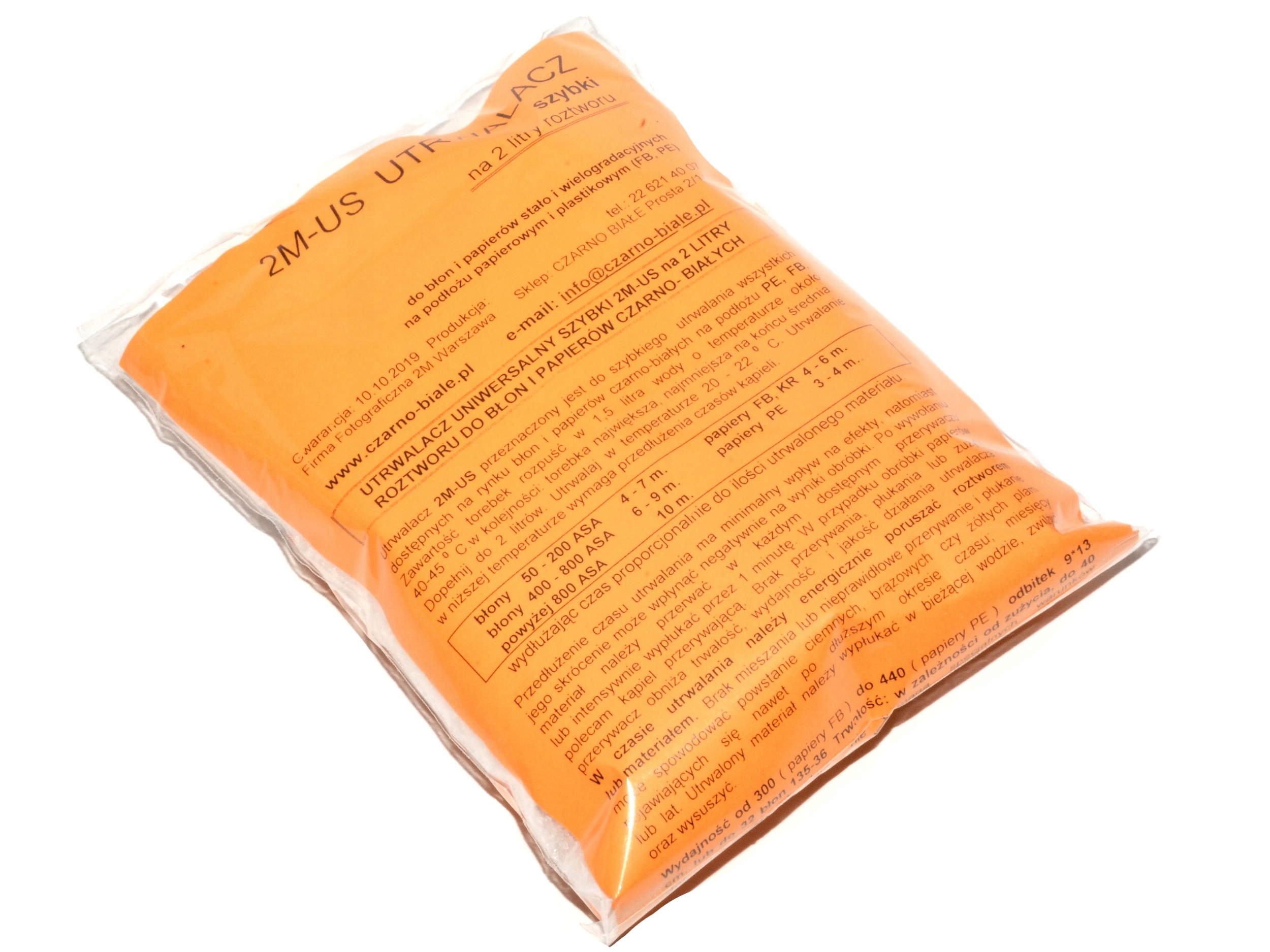 

Utrwalacz bez zapachu do filmów szybki 2M-US 2l.