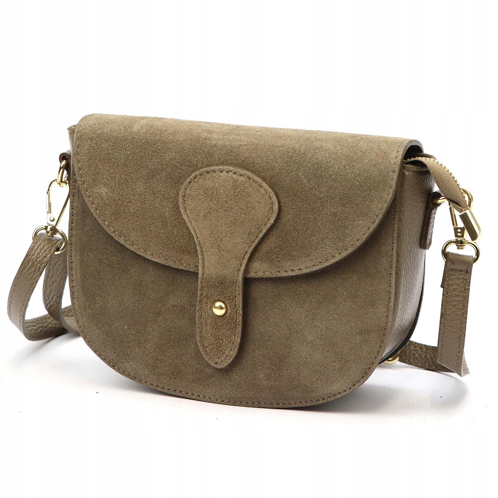 Dámská kabelka přes rameno kožená taupe hnědá Luka