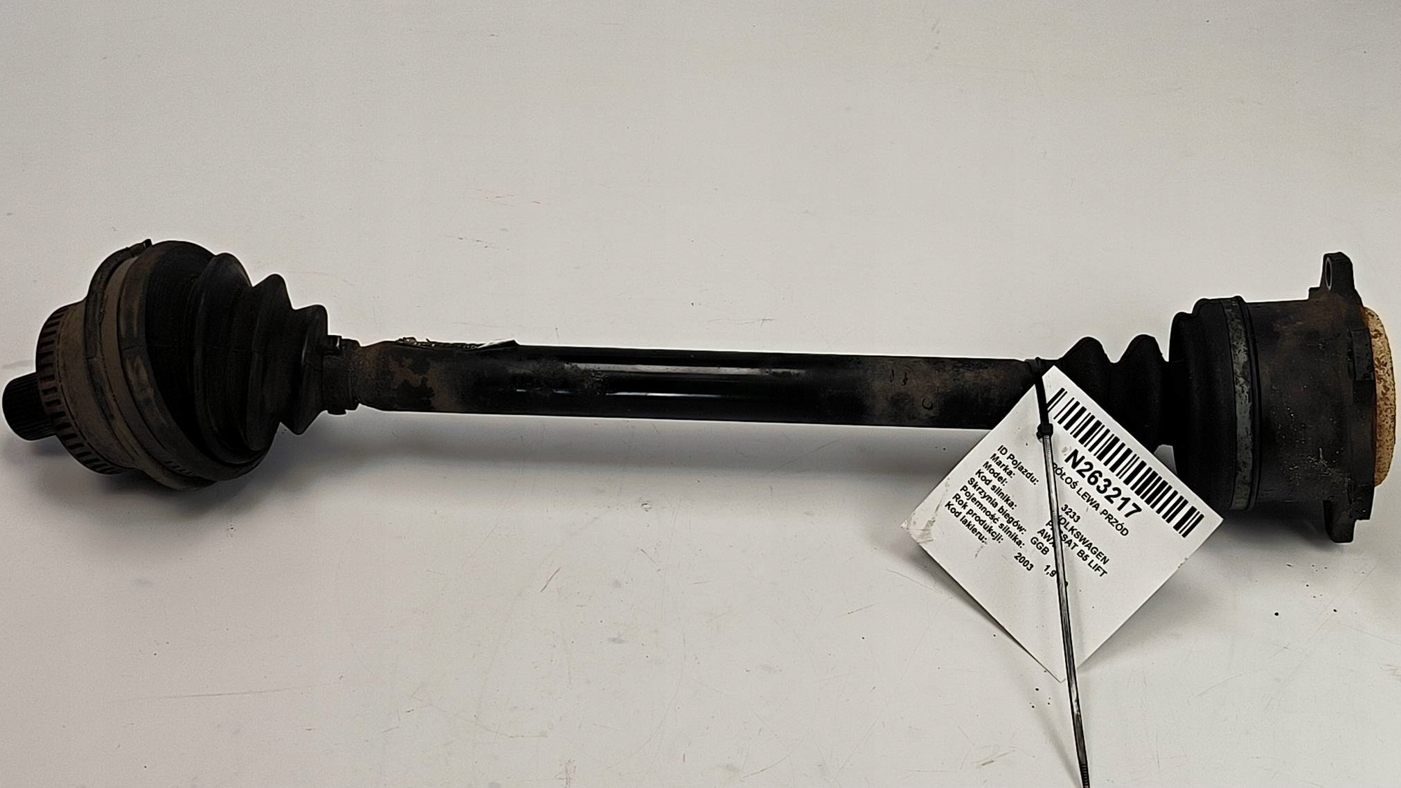semi-axis left front VOLKSWAGEN PASSAT B5 LIFT