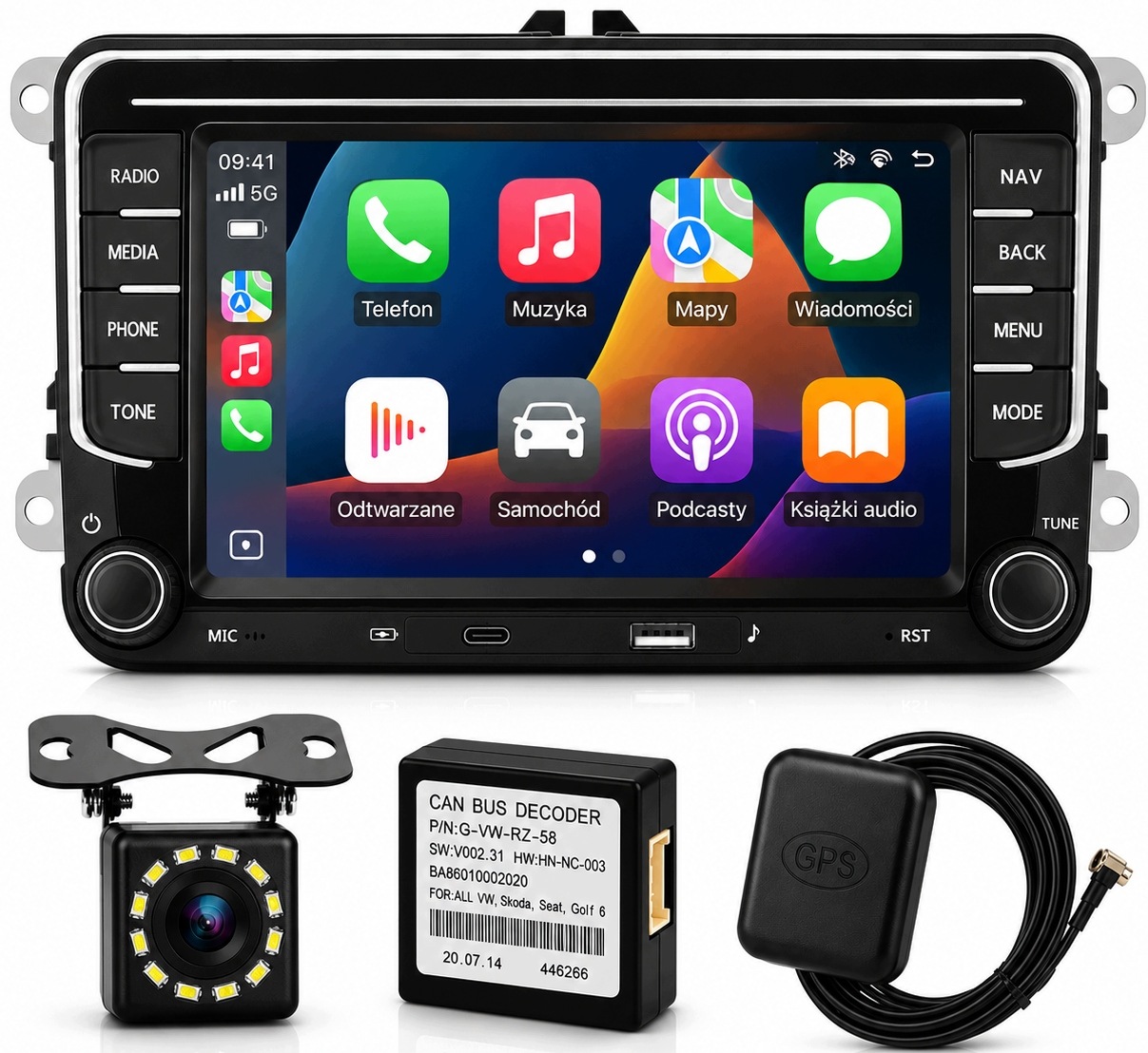 Radio pre Volkswagen Seat Skoda Vw Passat B6 B7 Golf 5 6 6GB Android 15 Gps