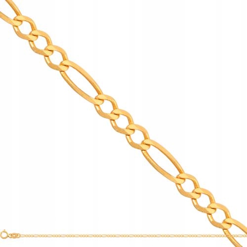 Zlatý řetízek 585 s vazbou figaro tenký pro ženu 1,60 mm 1,90 g 50 cm