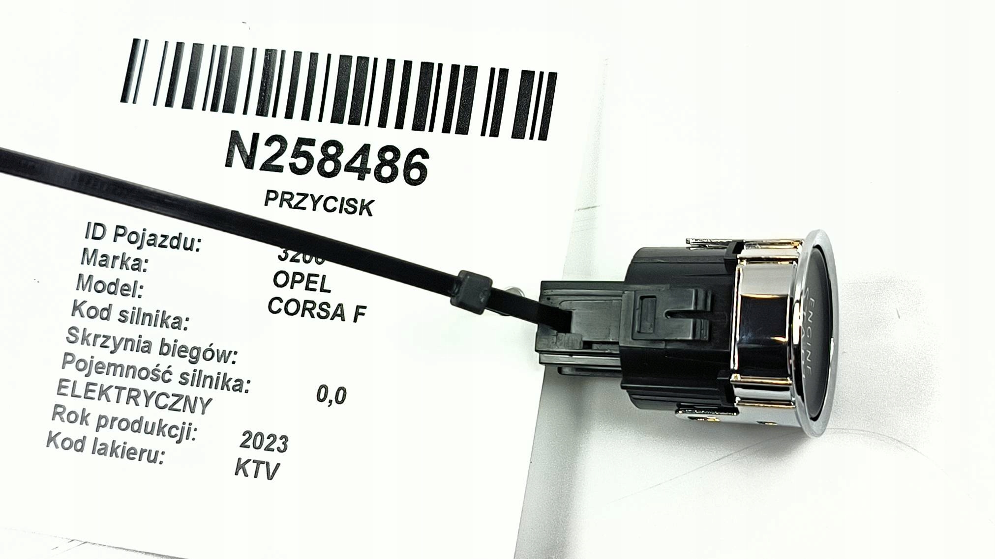 button 9827205180-00 OPEL CORSA F