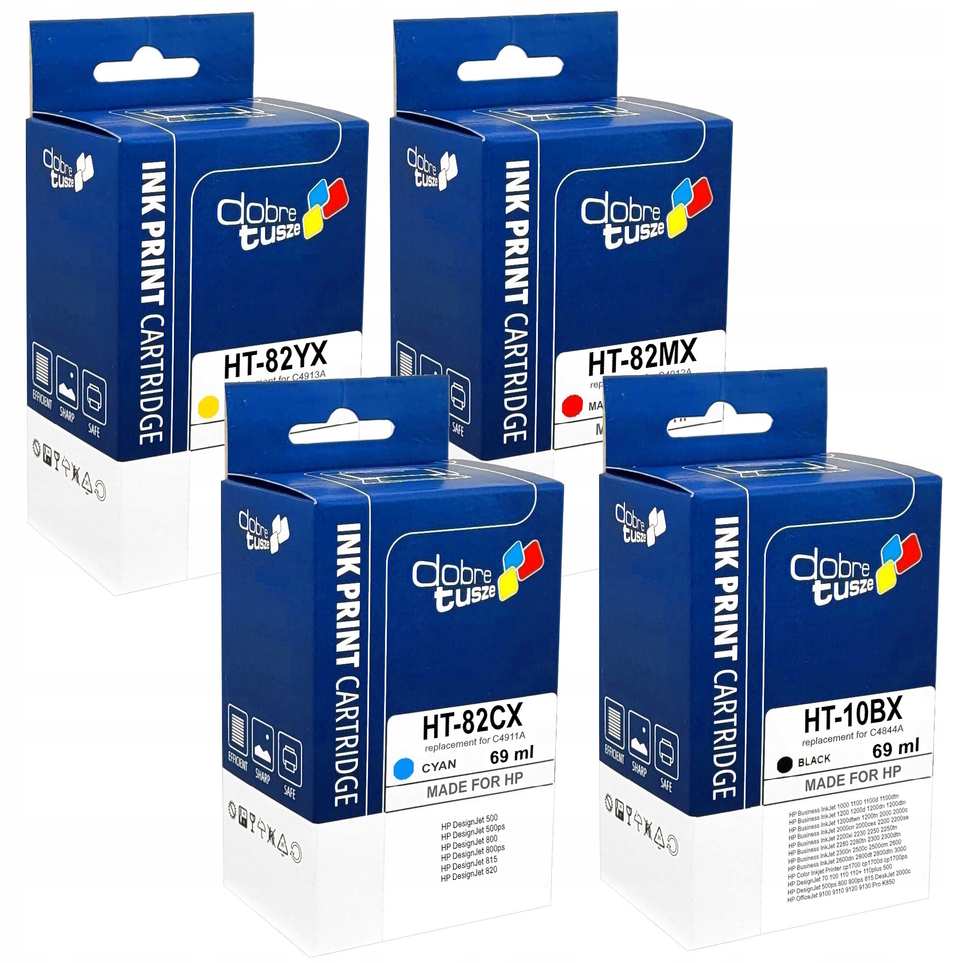 Tusz Do Drukarki Hp 82 C4913A DesignJet 500 500ps 800 800ps 815 820 Chip