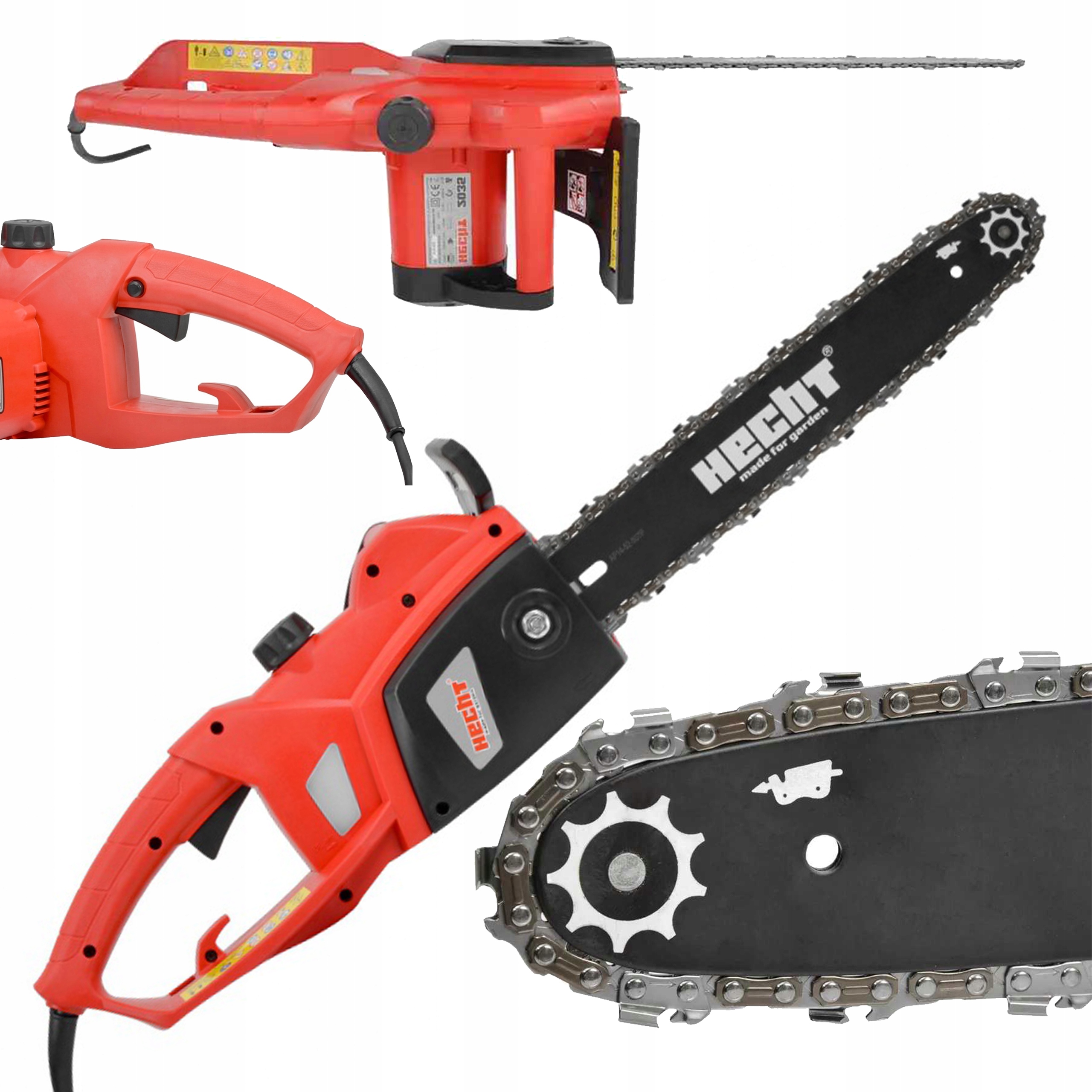 PILARKA PIŁA ŁAŃCUCHOWA ELEKTRYCZNA DO CIĘCIA DREWNA HECHT 2035 2000W 35CM