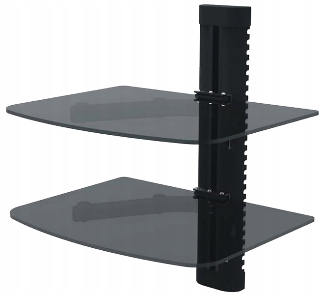 Nástěnná police Rtv dvojitá Red Eagle Two skleněná do 10 kg