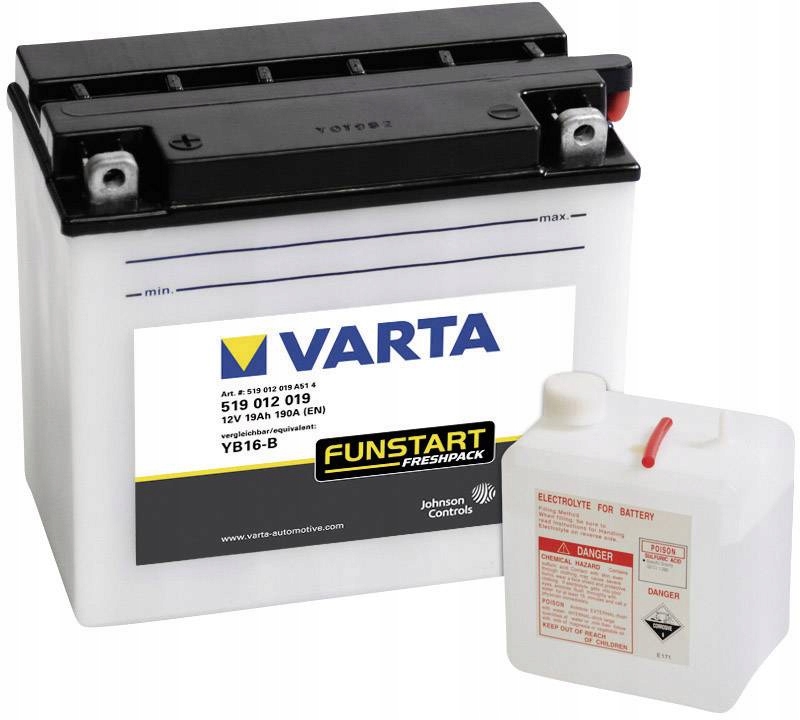 

Akumulator Varta YB16-B 12v 19ah 190A