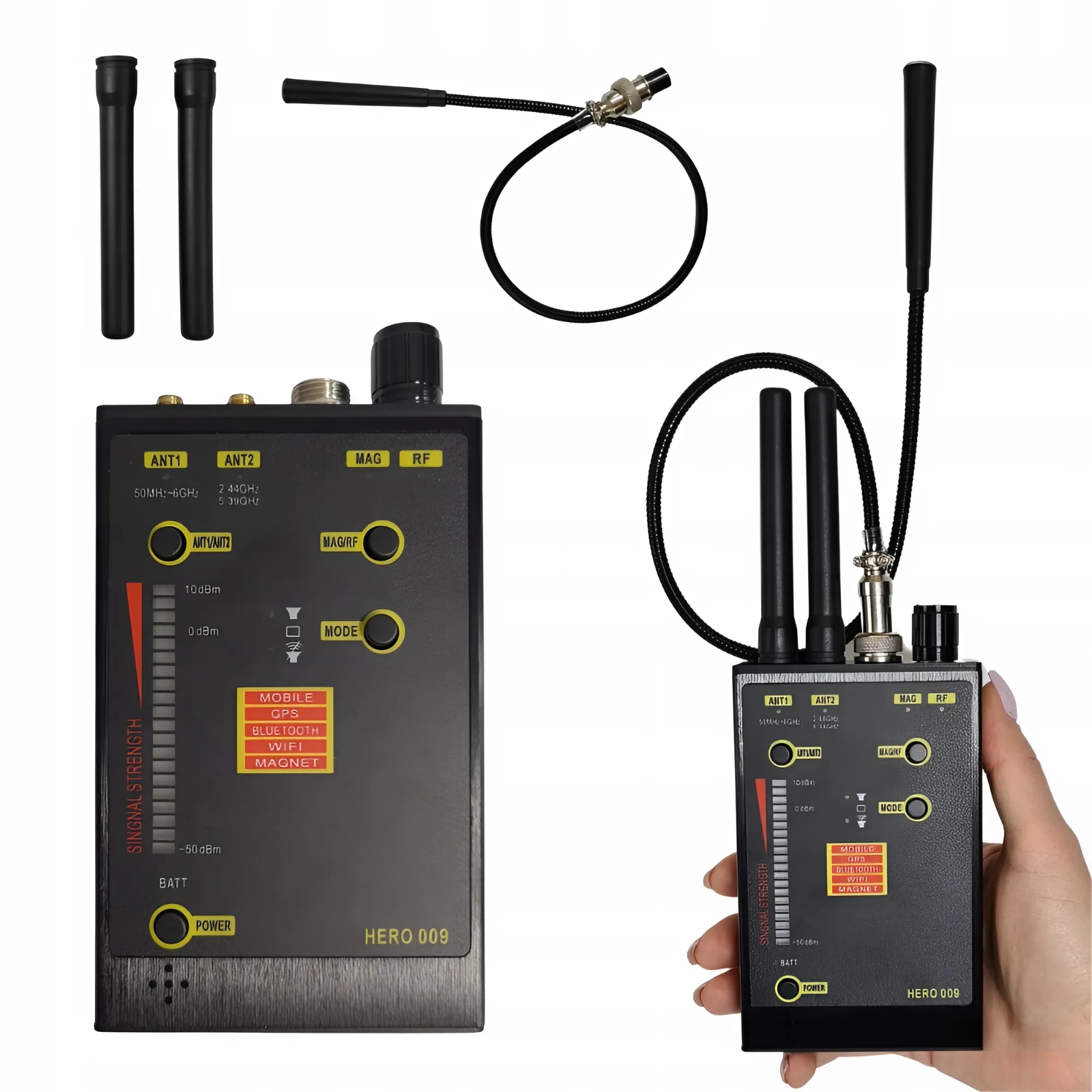 Profesionální Detektor Odposlechů Lokátorů Kamer Gps Lte Gsm Wifi