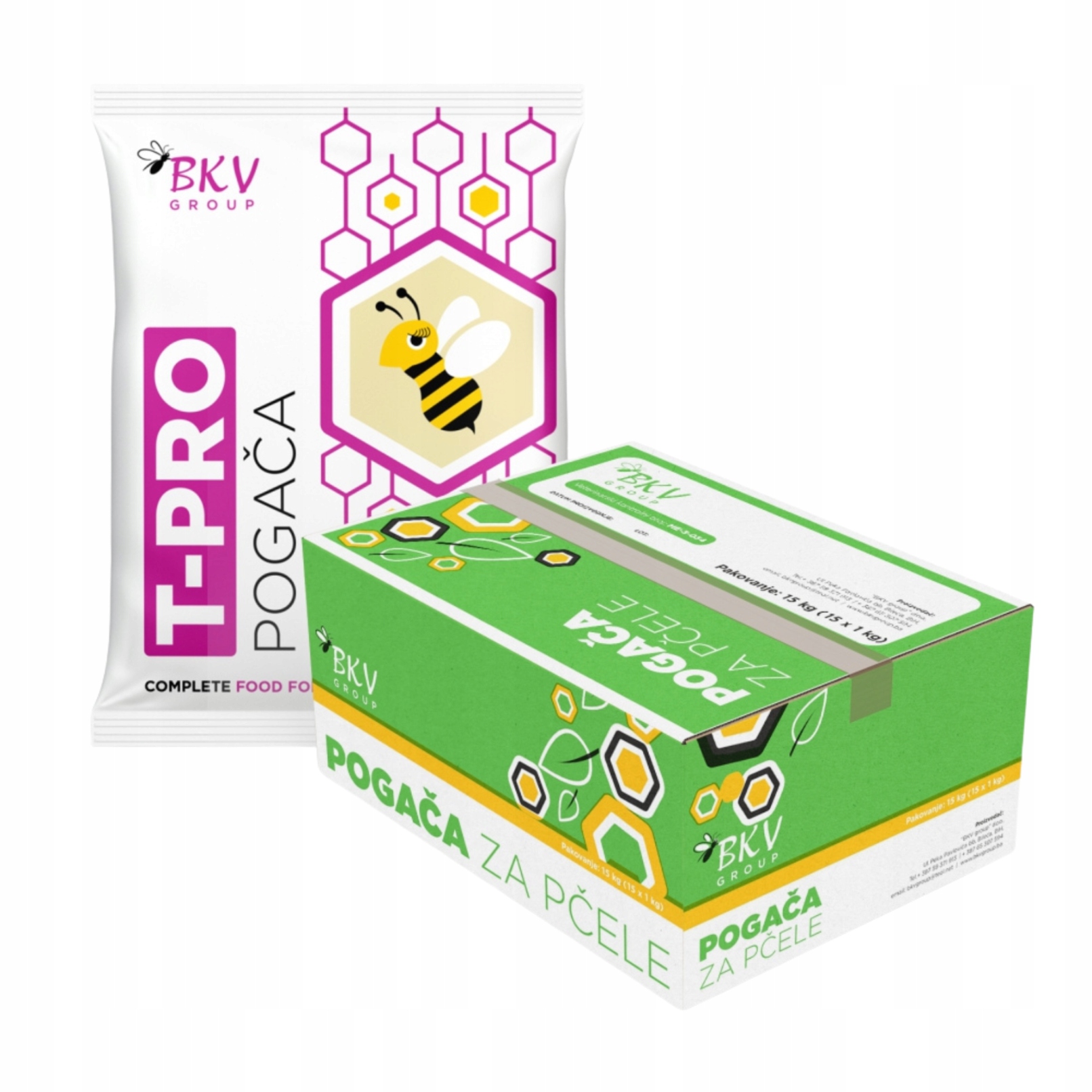 Těsto pro včely s tymolem 1kg x 15ks krmivo pro včely Bkv Fondant