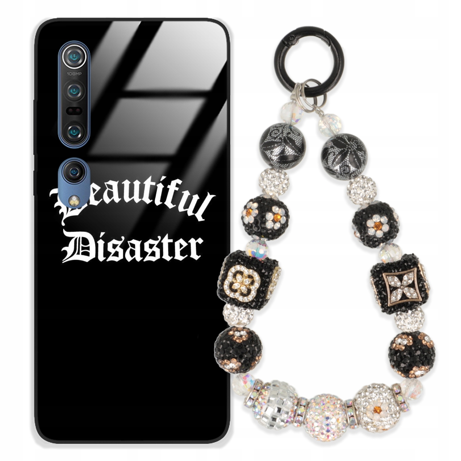 Etui Pre Xiaomi Mi 10 Pro Glass Kľúčenka Elegantné Premium Puzdro Vzory