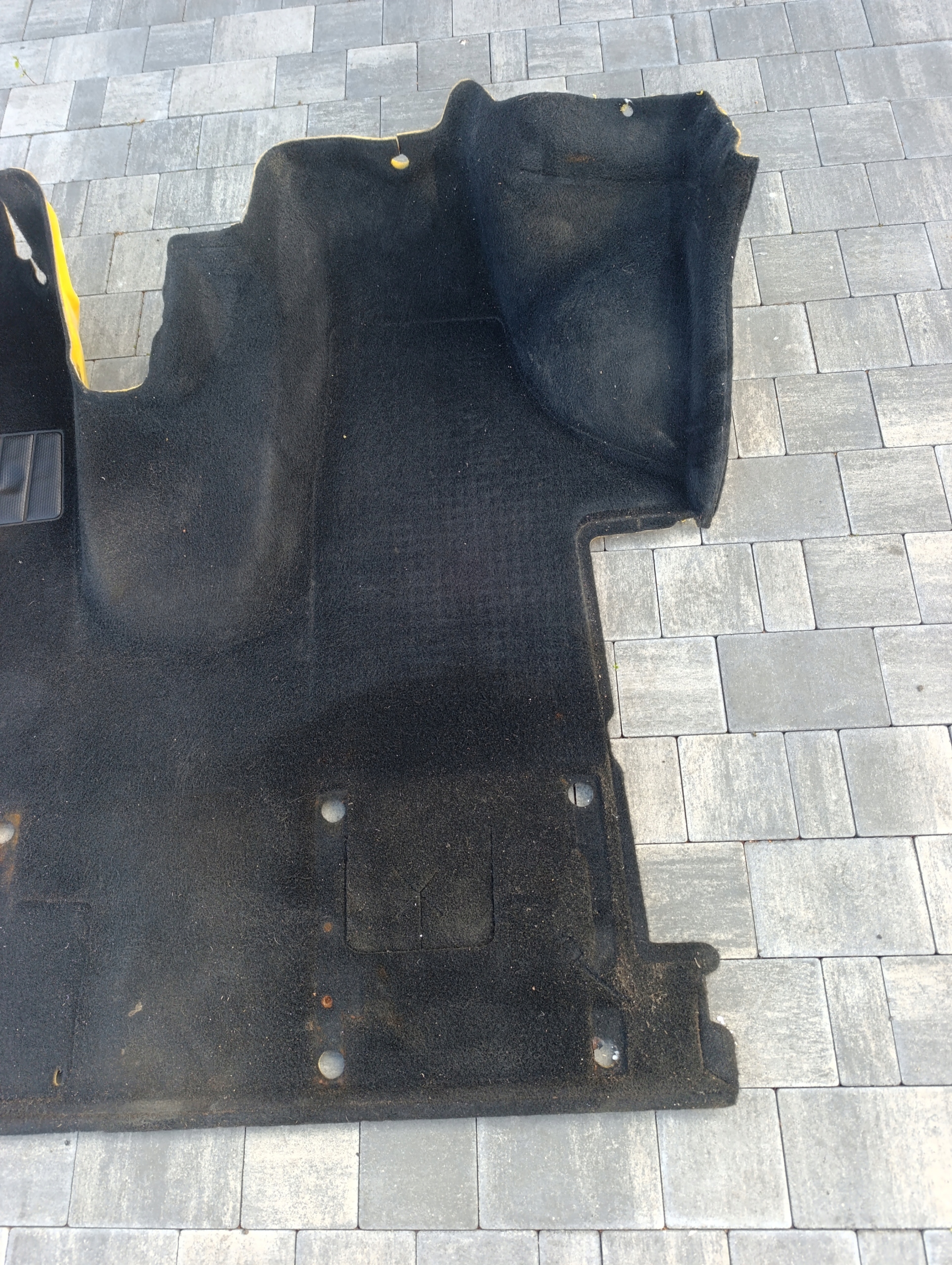 VW T5 T5 LIFT T6 CARAVELLE MULTIVAN carpet mats front CIEMNY WELUR