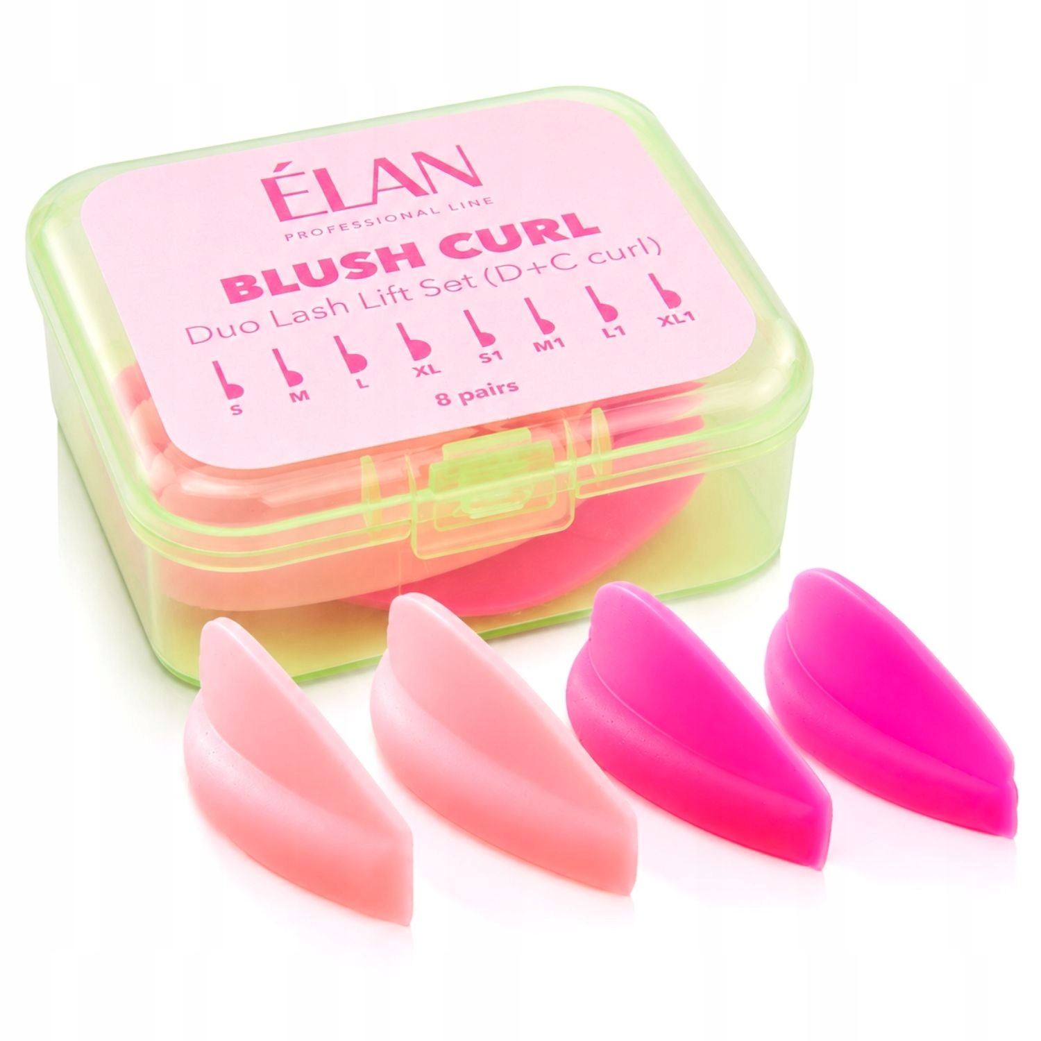 Wałki do liftingu rzęs Duo Blush Curl skręt D & C