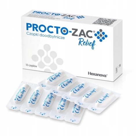 Procto-Zac Relief Czopki doodbytnicze 10 sztuk
