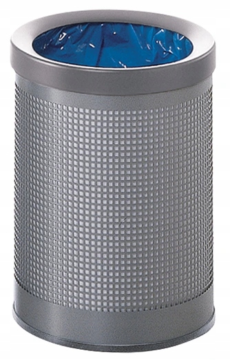 Odpadkový koš na papír Caimi Brevetti Hi-Tech Metal 14 L, stříbrný