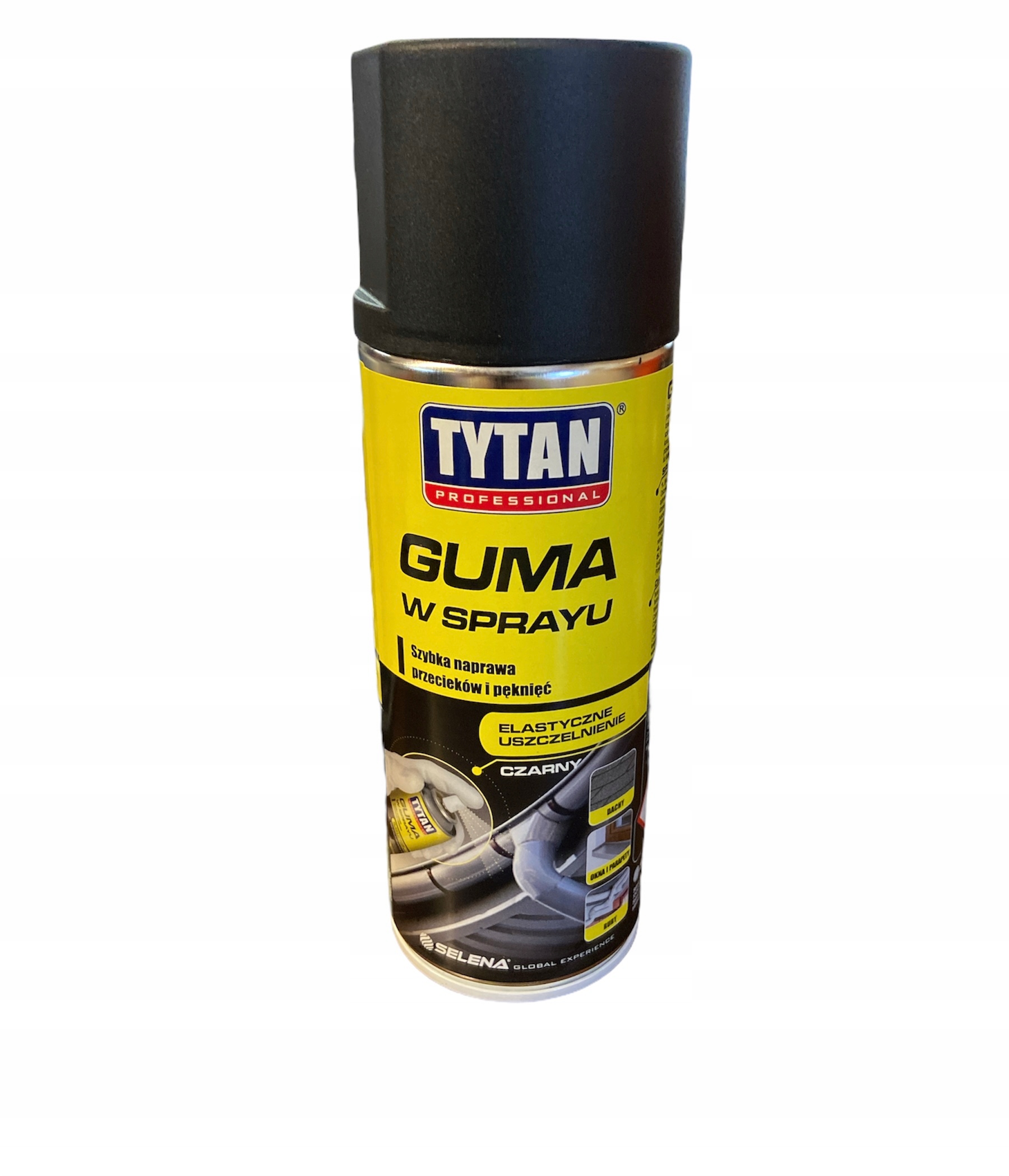 

Tytan Guma W Sprayu Czarna Do Szybkich Napraw 0,4L