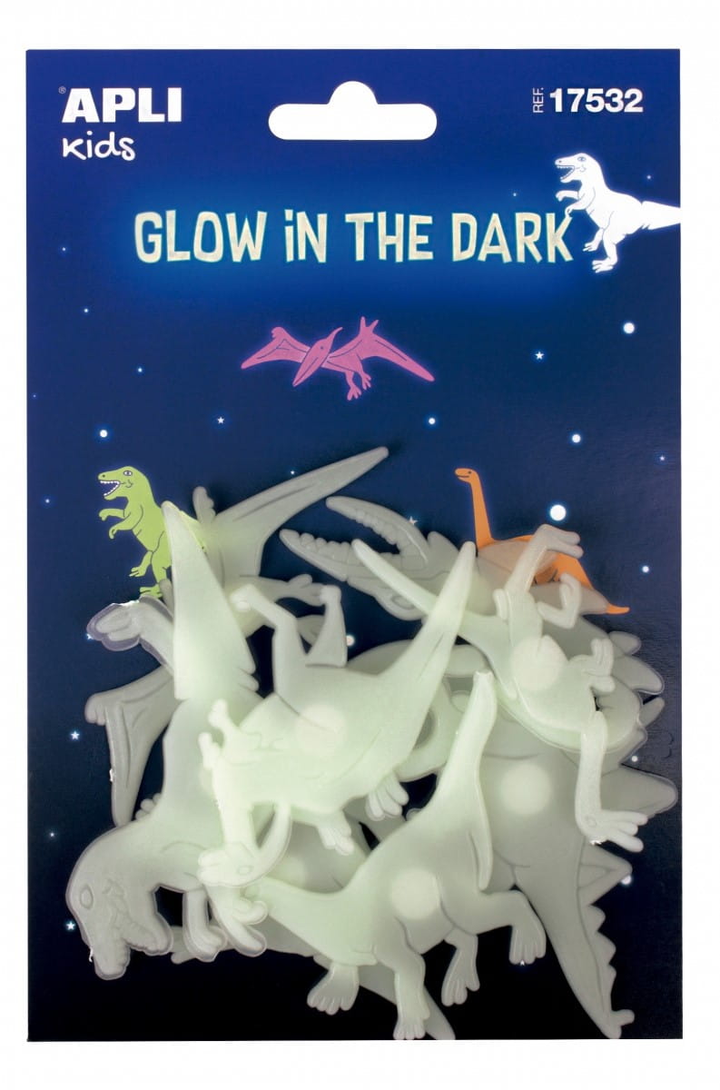 

Fluorescencyjne Naklejki Apli Kids Dinozaury 9 szt