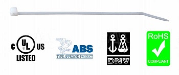 Кабельна стяжка білий 776x9. 0mm 100pcs KS термінали