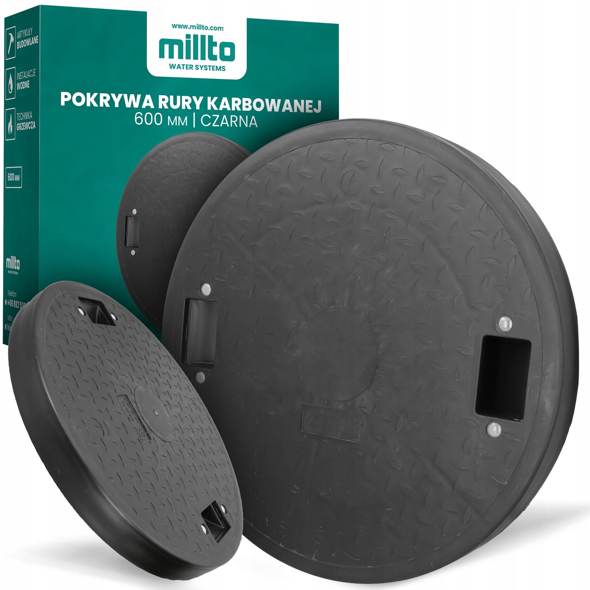 Kryt Dekiel Karbovanej Rúry 600 mm Pp Poklop Kanalizácie Studne Studzie 6A