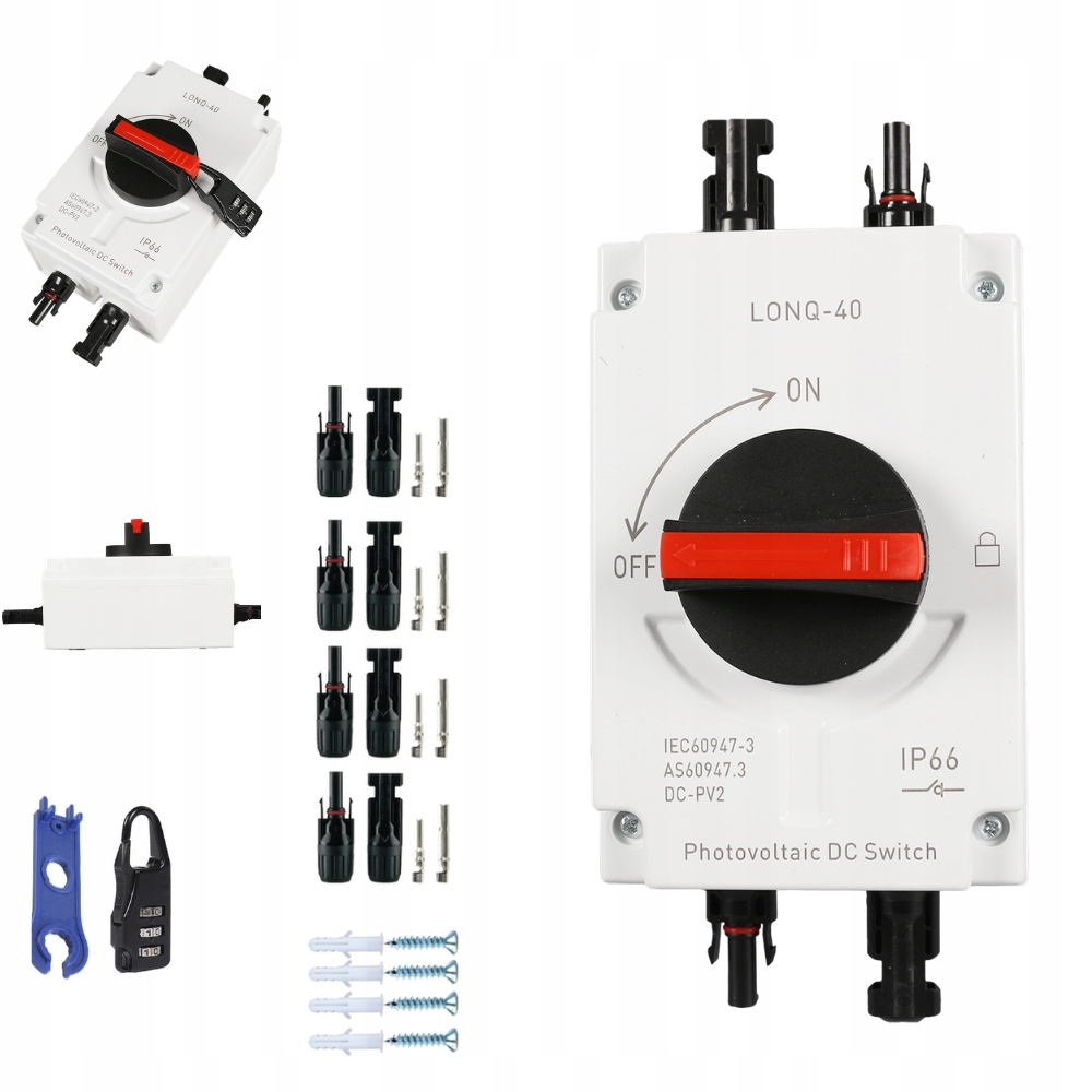Elektrický izolátor pro fotovoltaické instalace, solární spínač