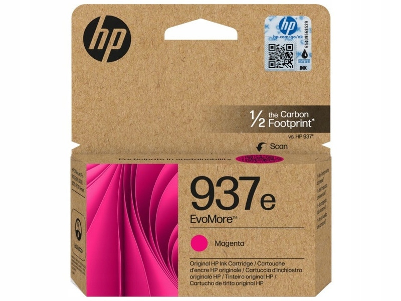 Inkoust Hp EvoMore 937E Ink Cartridge 4S6W7NE červený (magenta) originální