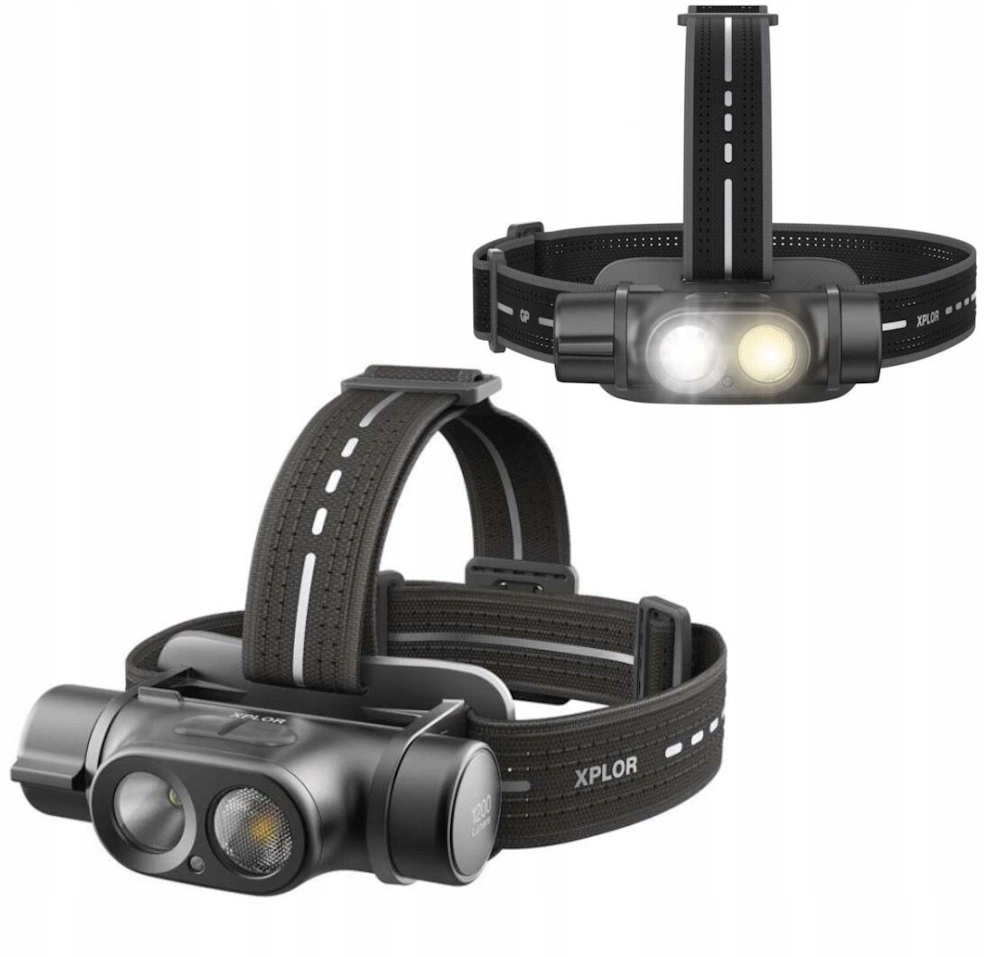 Czołówka Led Latarka czołowa Akumulatorowa PHR19 Xplor 1200lm 7 trybów Gp