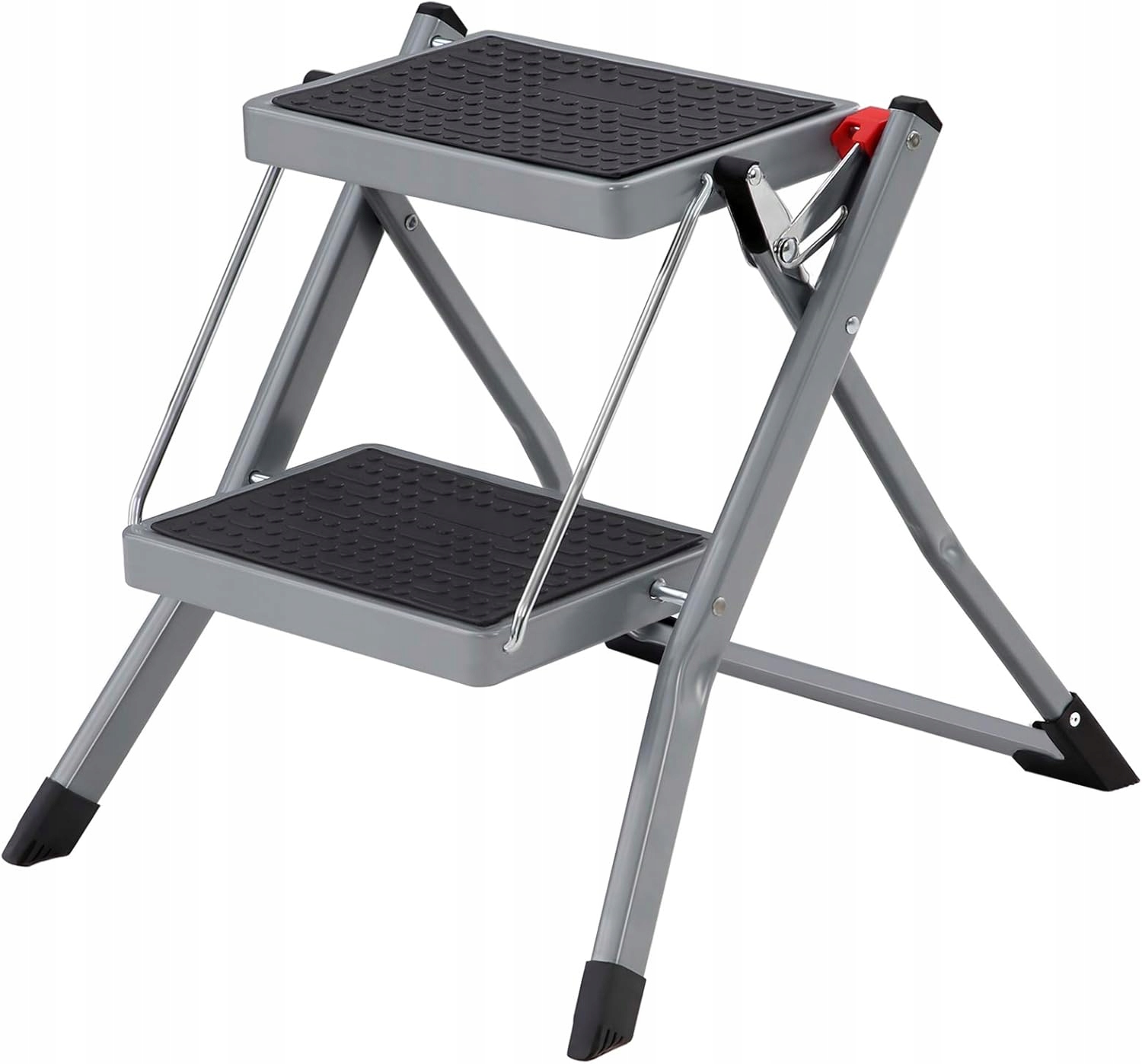 Žebřík 2-STUPŇOVÝ Protiskluzový Pro Zahradní Dům 150 Kg