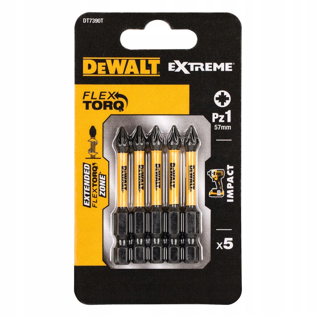 

DT7390T Dewalt Bity udarowe Pz1x50mm 5szt Extreme