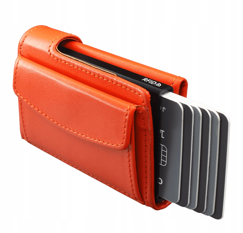 Pularys peněženka z pravé kůže oranžová unisex