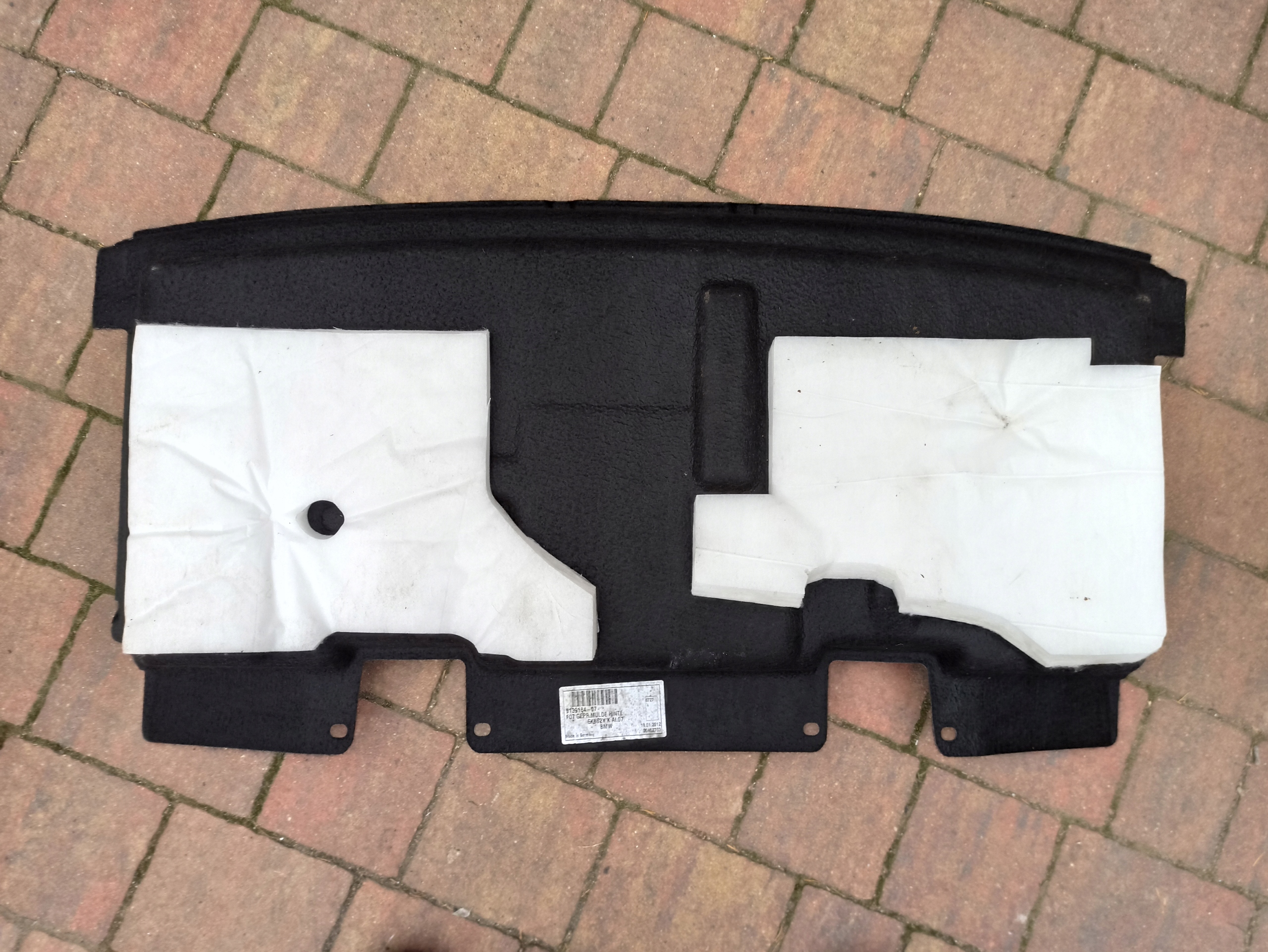 passenger compartment floor boot BMW 5 GT F07